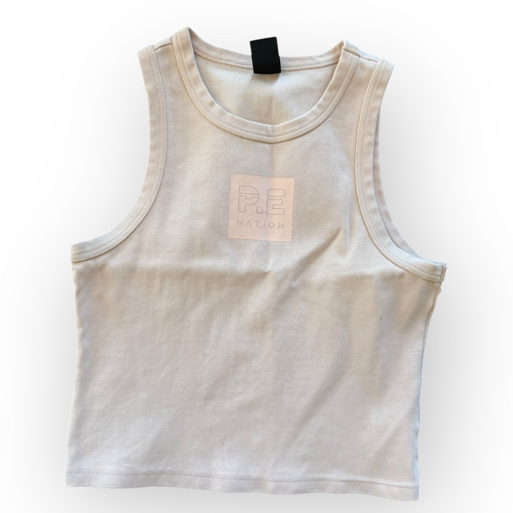 PE Nation Pink Racerback Tank Top
